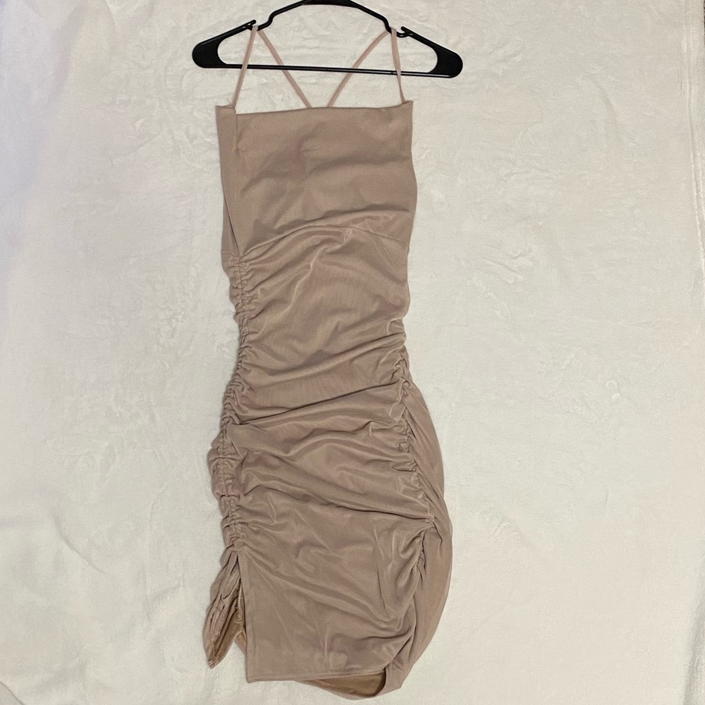 Stone colored dress